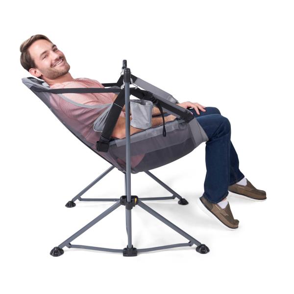 Ozark Trail Reclining Mesh Hammock Chair  Gray  Made with Polyester