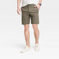 Men's Regular Fit 9" Tech Chino Shorts - Goodfellow & Co™ Olive Green 40