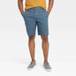 Men's Every Wear 9" Slim Fit Flat Front Chino Shorts - Goodfellow & Co™ Blue 42