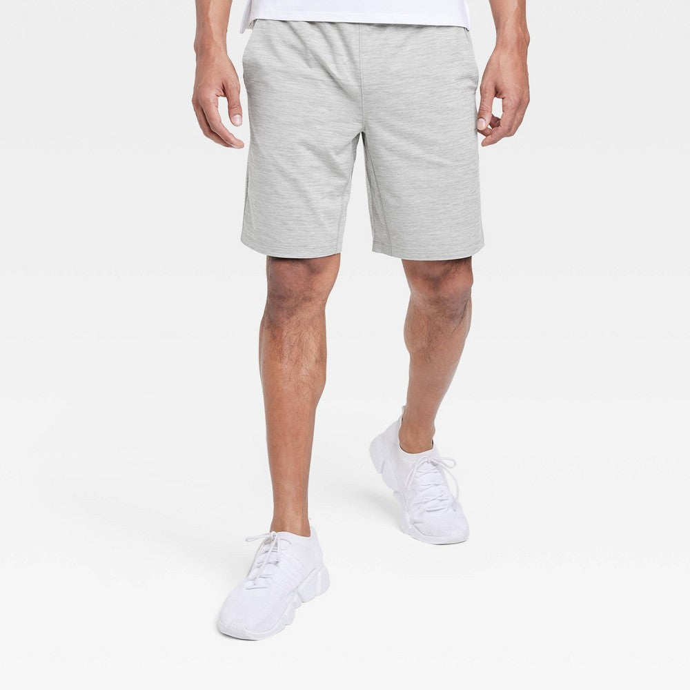 Men's Soft Stretch Shorts 9" - All in Motion™ Light Gray S