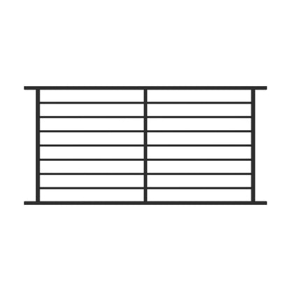 Fortress Building Products Fe26 Axis Horizontal Level Panel 34 in. H X 1 in. W X 72 in. L Steel Rail