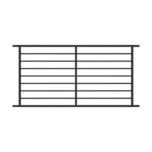 Fortress Building Products Fe26 Axis Horizontal Level Panel 34 in. H X 1 in. W X 72 in. L Steel Rail