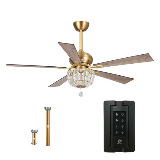 Parrot Uncle Crystal LED Ceiling Fan