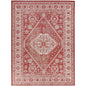 Red 6 Ft. X 9 Ft. Medallion Indoor/Outdoor Area Rug