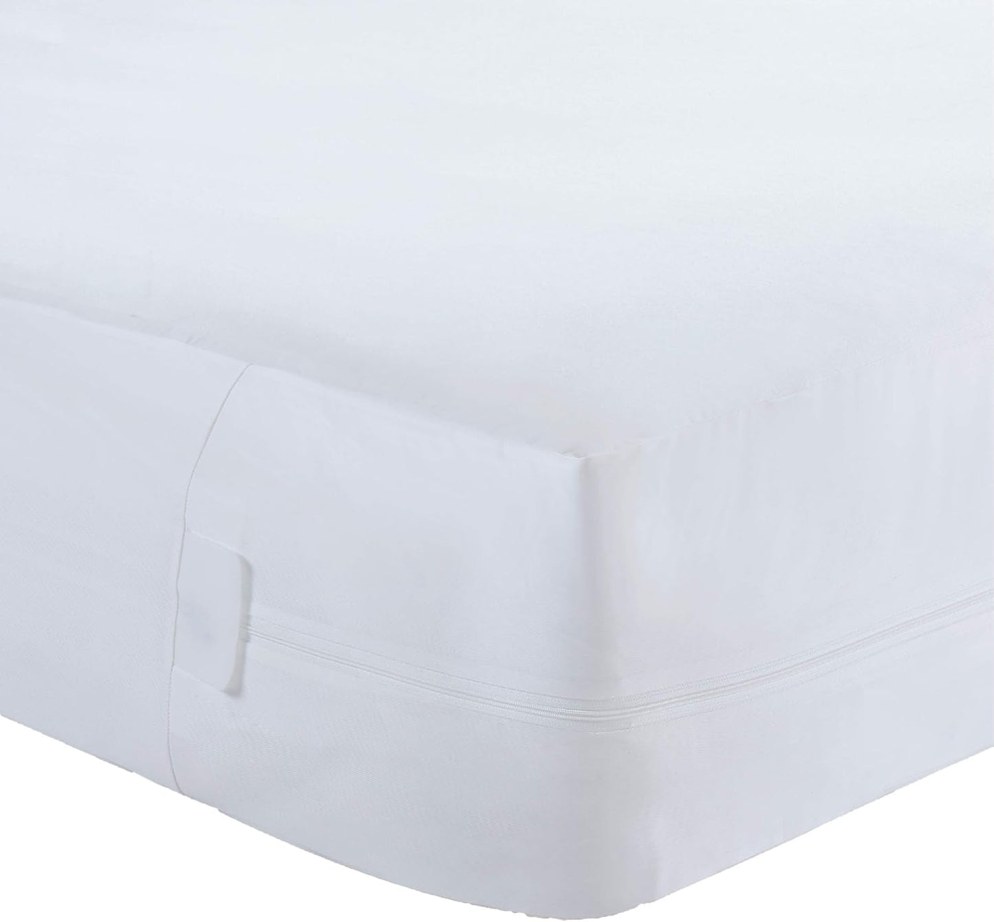 All-in-One Bed Zippered Mattress Cover with Bug Blocker, Twin Xl - White