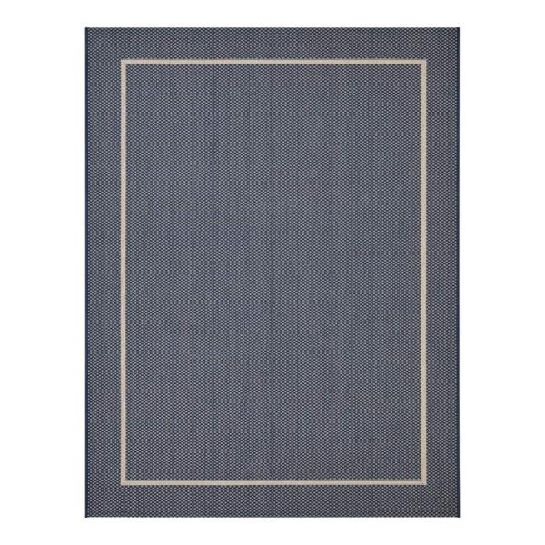 Amberview Blue 5 Ft. X 7 Ft. Border Indoor/Outdoor Area Rug