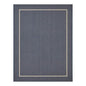 Amberview Blue 5 Ft. X 7 Ft. Border Indoor/Outdoor Area Rug