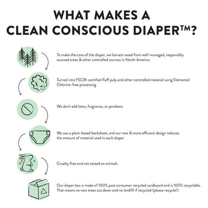 The Honest Company, Clean Conscious Diapers™, Alebrijes Magicos + Colores Misticos, Size 3, 96 Count Large Box