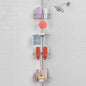 Tension Rod Shower Caddy, Rust-Resistant 3 Tier Corner Pole Caddy, 5 - 8 Ft.