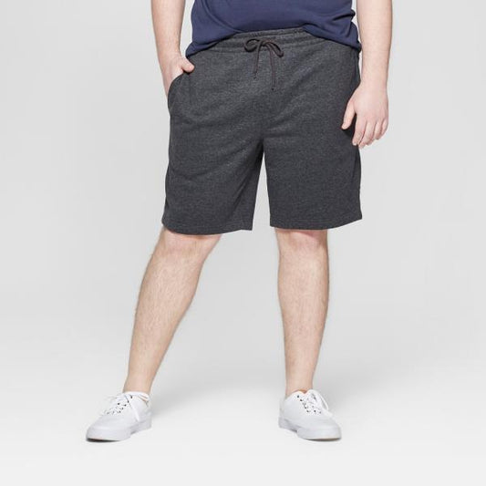 Men's 8.5" Regular Fit Ultra Soft Fleece Pull-on Shorts - Goodfellow & Co™ Charcoal Gray XS