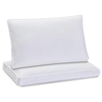 DreamLab Just Like Down Pillows for Back  Stomach or Side Sleepers  Set of 2  Standard/Queen