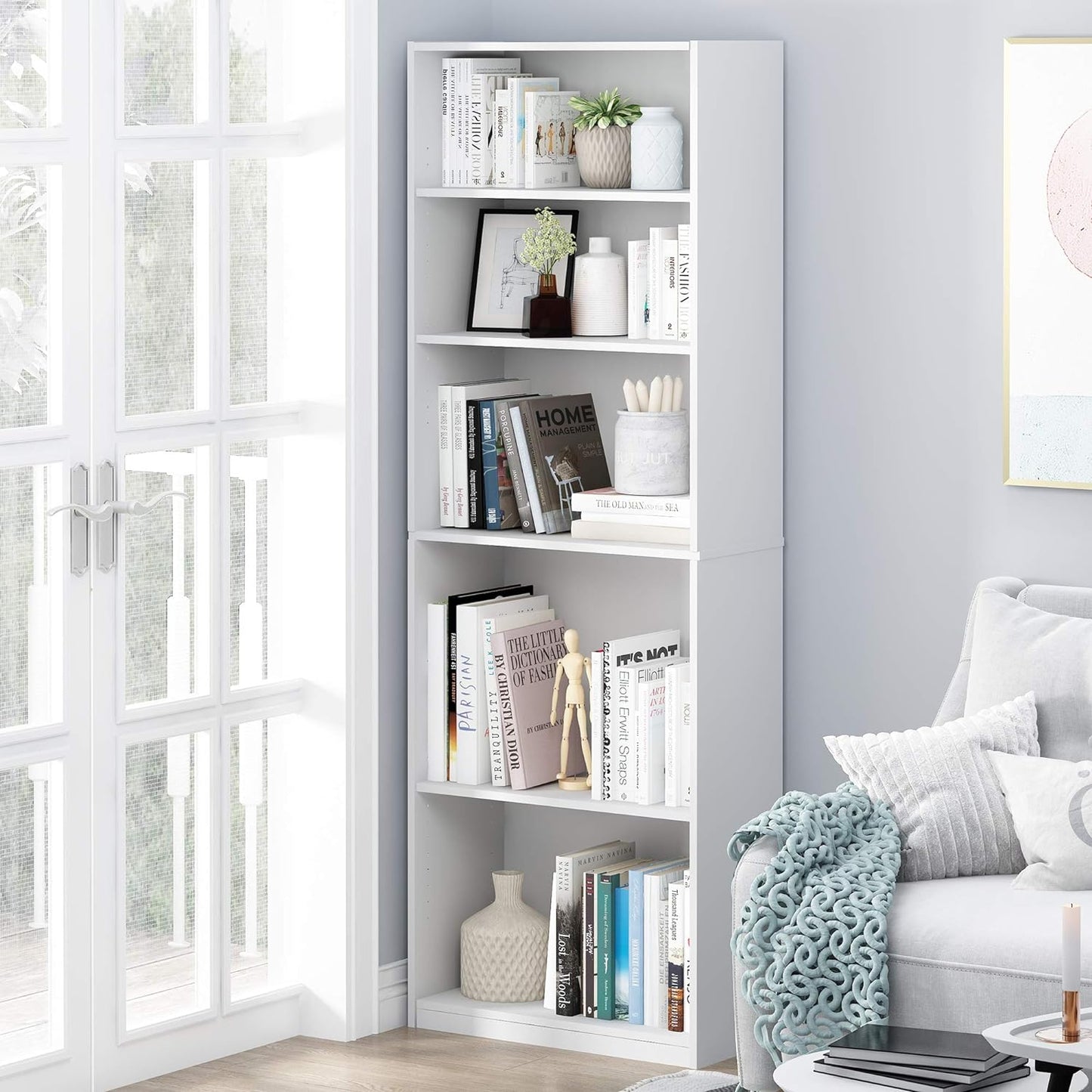 Porch & Den Astor Adjustable Shelf Bookcase