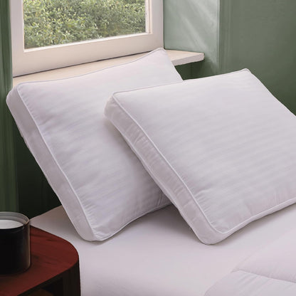 DreamLab Just Like Down Pillows for Back  Stomach or Side Sleepers  Set of 2  Standard/Queen