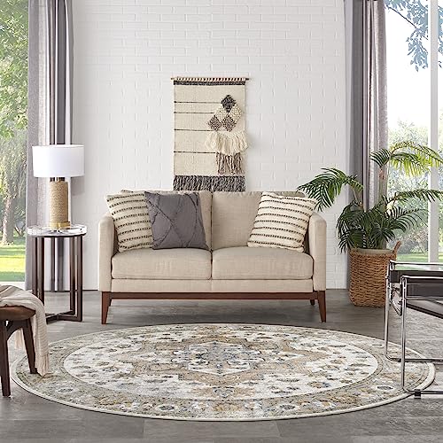 Nourison Astra Machine Washable Distressed Area Rug