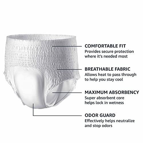 Amazon Basics Incontinence Underwear for Men, Maximum Absorbency, 2X-Large, 14 Count (Previously Solimo)