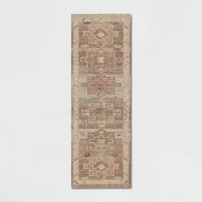 2'4"x7' Caravan Geometric Woven Runner Tan - Threshold™