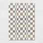 5'x7' Checkered Woven Flatweave Area Rug White - Threshold™