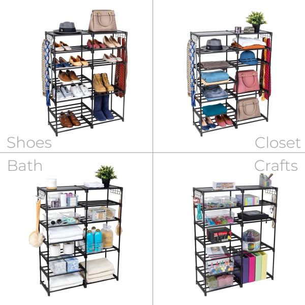 7 Layers of Adjustable Shoe Rack, Enough for the Needs of a Family