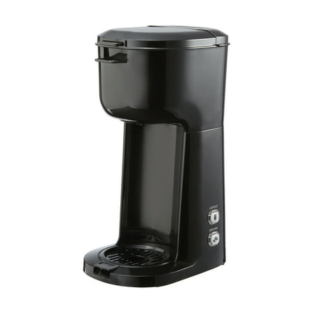 Mainstays Single Serve Coffee Maker, 1 cup Capsule or Ground Coffee, Black, New, Model: 202140
