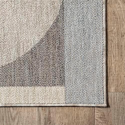 Beckett Charcoal 6 Ft. X 9 Ft. Modern Geometric Area Rug