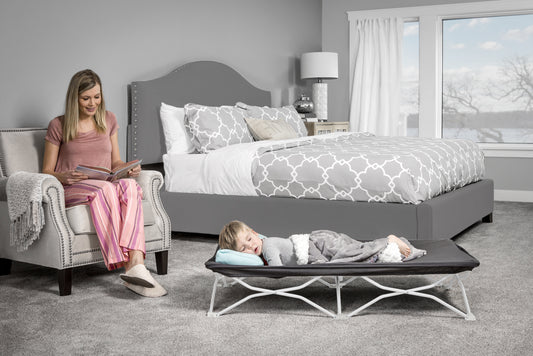 Regalo Portable My Cot  Gray  Toddler Cot  48  Long  24.5  Wide  Ages 2 to 5 Years