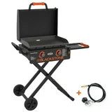 Blackstone Adventure Ready 2-Burner 22" Propane Omnivore Griddle with Flex-fold Legs