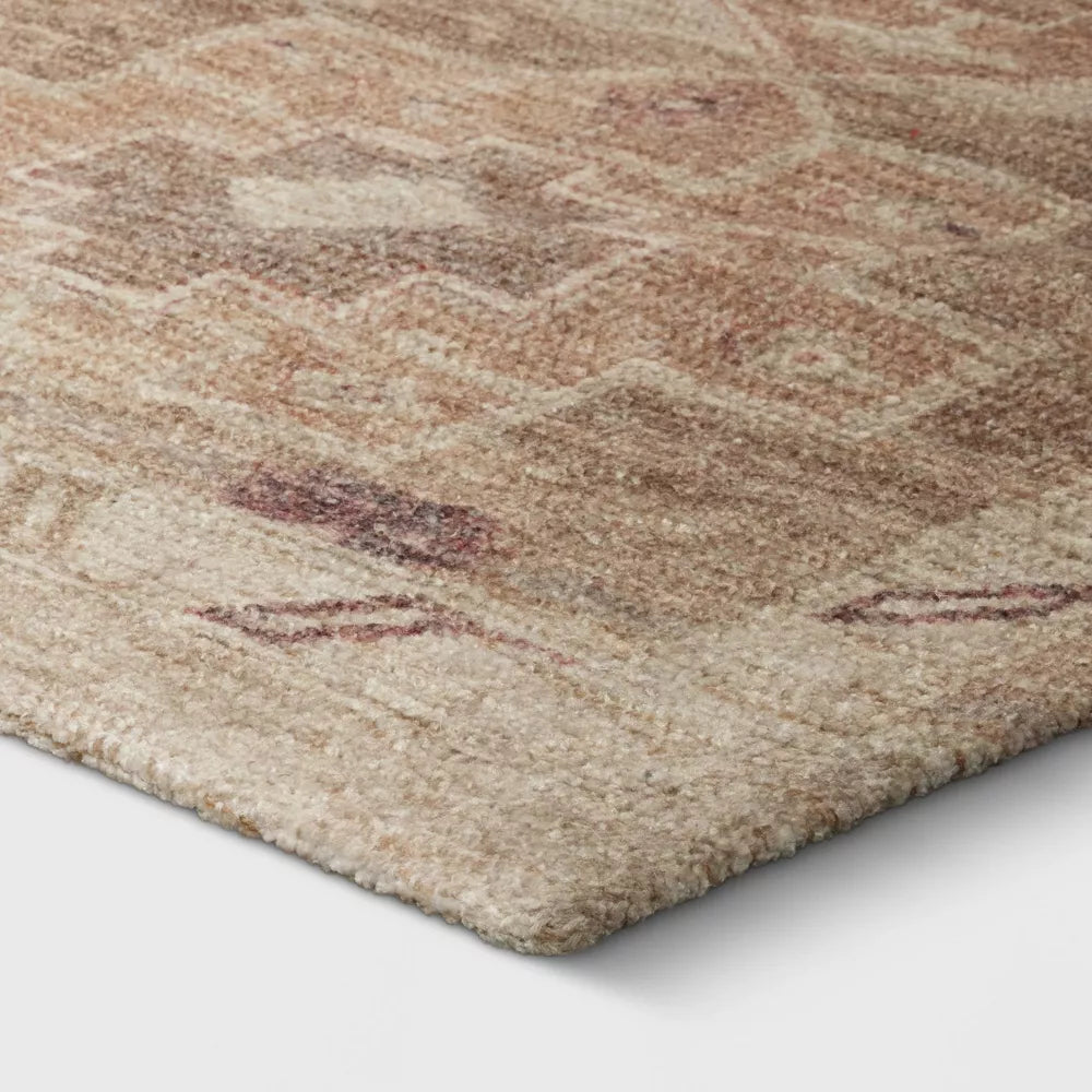 2'4"x7' Caravan Geometric Woven Runner Tan - Threshold™