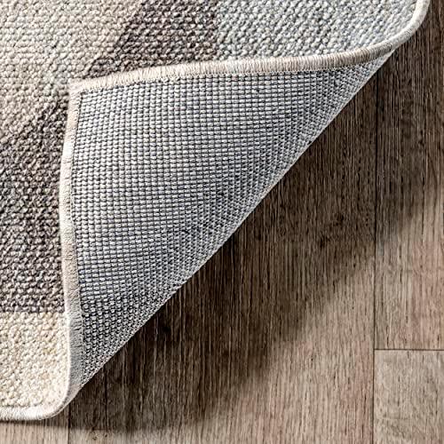 Beckett Charcoal 6 Ft. X 9 Ft. Modern Geometric Area Rug