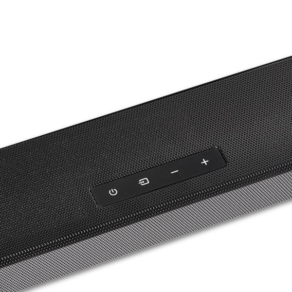 Onn. 100135498 5.1 Ultra-Slim Surround Soundbar System with Dolby Atmos, Black,