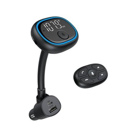 Onn. Bluetooth Wireless FM Transmitter with Native Voice App Compatible with Smartphone 7*2.2*1.6