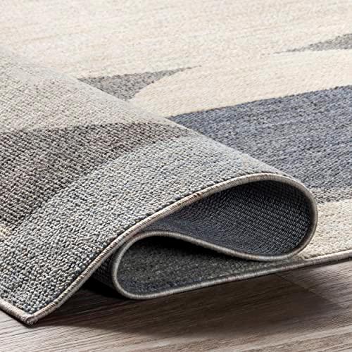 Beckett Charcoal 6 Ft. X 9 Ft. Modern Geometric Area Rug