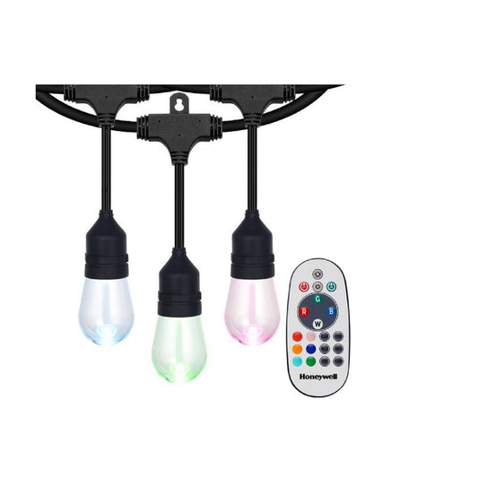 Outdoor/Indoor 48 ft. Plug-In Edison Bulb Color Changing LED String Lights with Remote Control