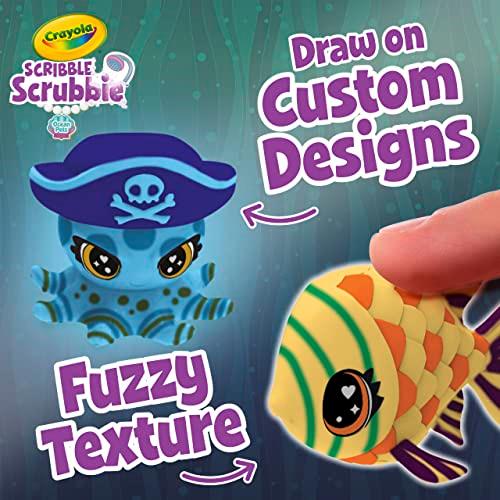 Scribble Scrubbie Pets Glow Ocean Playset, Toys for Boys & Girls, Gifts for Kids, Ages 3, 4, 5, 6