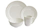 16-Piece Solid White Stone Dinnerware Set (Service for 4)