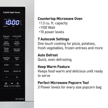 Panasonic NN-SB65NSD 1.3 Microwave Oven with Child Lock