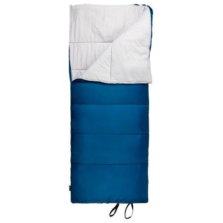 Ozark Trail 35-Degree Cool Weather Rectangular Sleeping Bag  Blue  33 X77