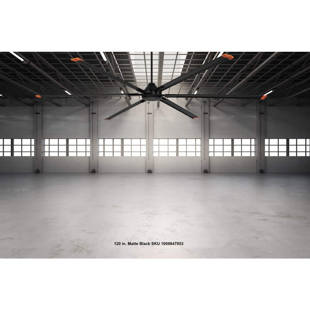 High Velocity 6 ft. Indoor/Outdoor Titanium Ceiling Fan with Wall Control Included