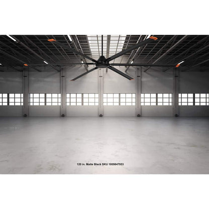 High Velocity 6 ft. Indoor/Outdoor Titanium Ceiling Fan with Wall Control Included