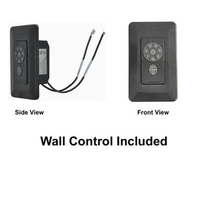 High Velocity 6 ft. Indoor/Outdoor Titanium Ceiling Fan with Wall Control Included