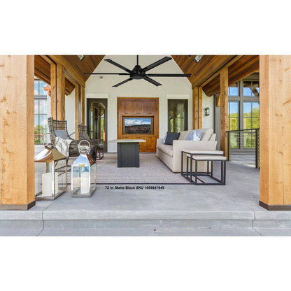 High Velocity 6 ft. Indoor/Outdoor Titanium Ceiling Fan with Wall Control Included