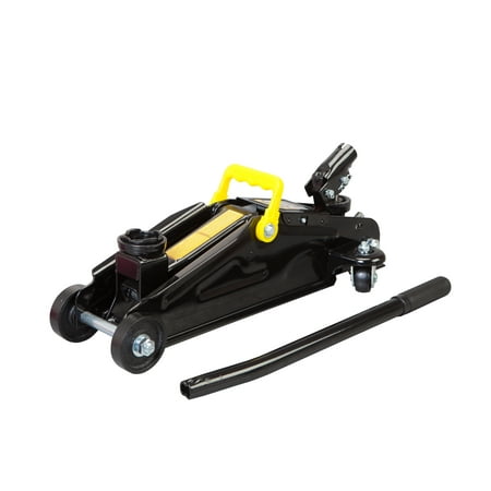 Black Jack 2 Ton Trolley Jack with 360 Rotation Handle Black, T82016W