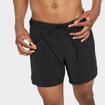 Men's Lined Run Shorts 5" - All in Motion™ Black XL