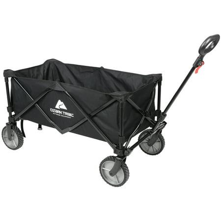 Ozark Trail Multi-Purpose Big Bucket Cart  Black Wagon  24 Inches in Height