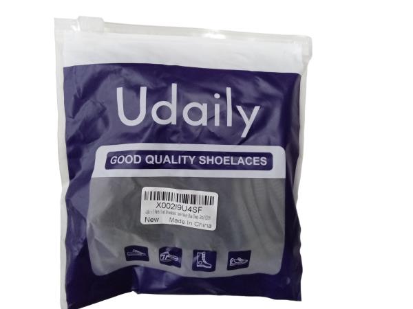 Uda y 3 Pairs Oval Shoelaces...Jack Navy Blue Deep Gray 102cm