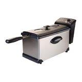 3 Lt Deep Fryer with Enamel Pot, Stainless Steel