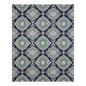 Oak Hill Blue 8 Ft. X 10 Ft. Medallion Indoor/Outdoor Area Rug