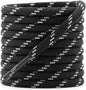 Udaily 3 Pairs Oval Shoelaces - Black, White, Deep Gray 150cm, Good Quality