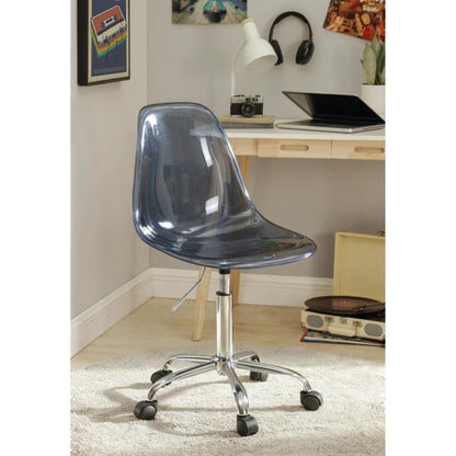 Urban Shop WK660806 Acrylic and Metal Rolling Office Chair, Navy