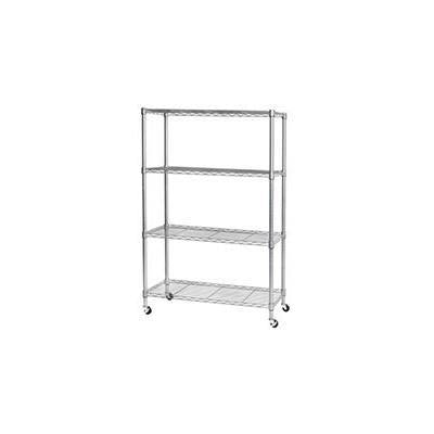 Système De Rangement À 4 Niveaux Vancouver Classics 36 Po X 14 Po X 56,5 Po Acier Argenté SHE15385B - Rona