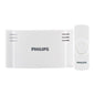 Philips Battery-Operated 2-Melody Doorbell Kit  White  6.45in  DES1120W/27